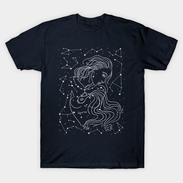 Aquarius T-Shirt by CatyArte